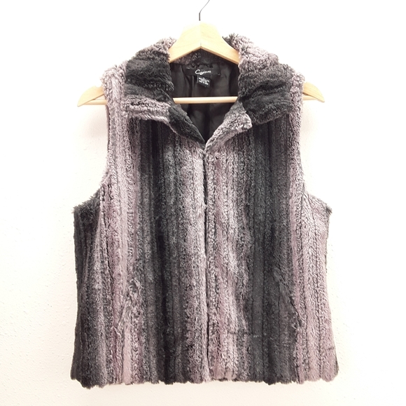 Cejon  faux fur striped vest - Picture 1 of 5